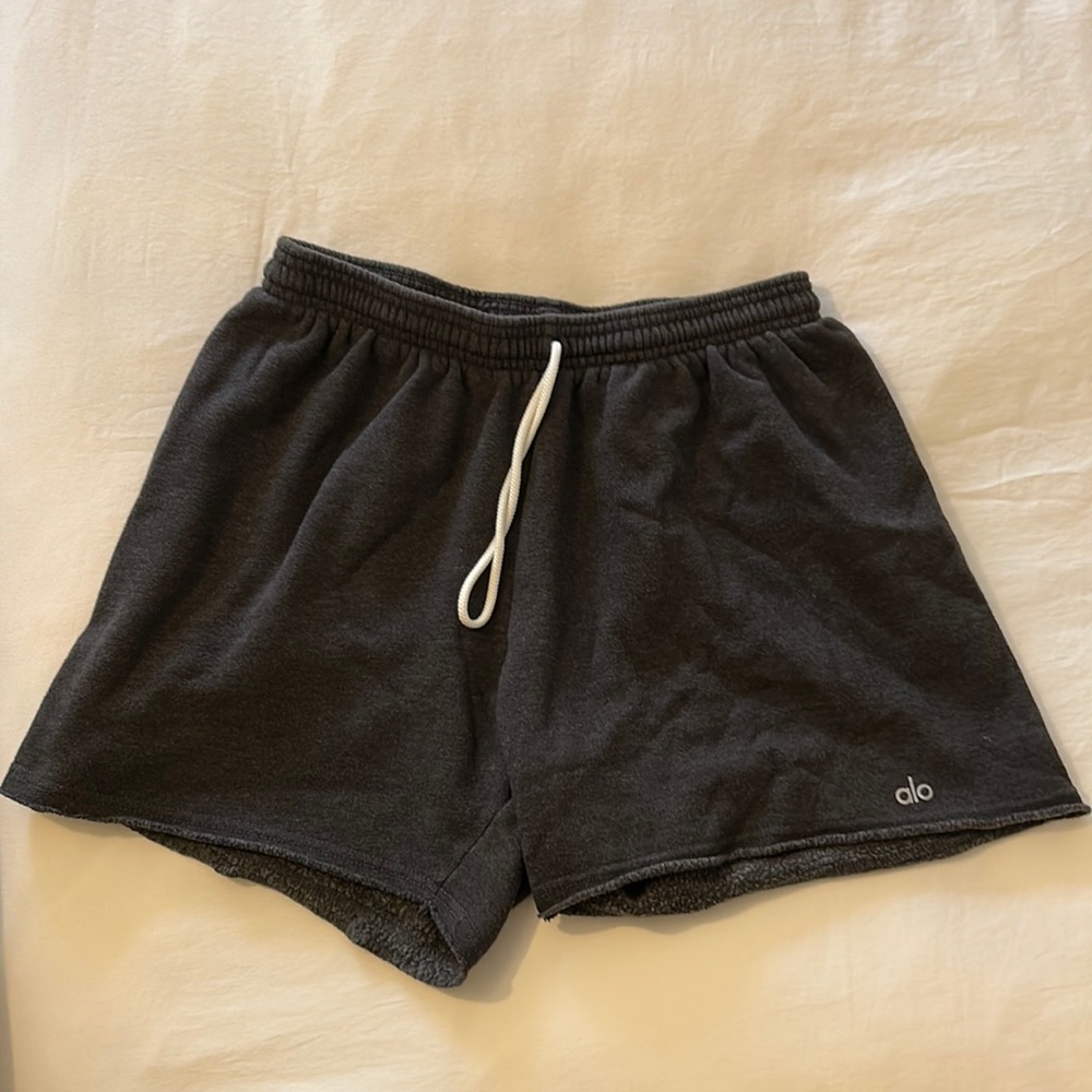 Alo Yoga gray sweat shorts small